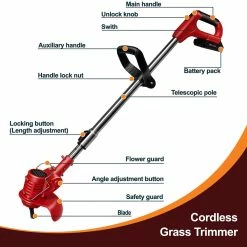 BargainJunkie Toolman 20V Cordless Battery Powered Weed Eater & Edger