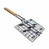 BargainJunkie Kitchen Danesco Non-Stick Slider Grilling Basket With Bamboo Handle