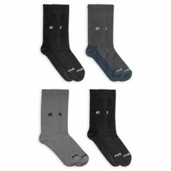 BargainJunkie 4 Pairs Russel Mens Performance Socks, Size 6-12 New
