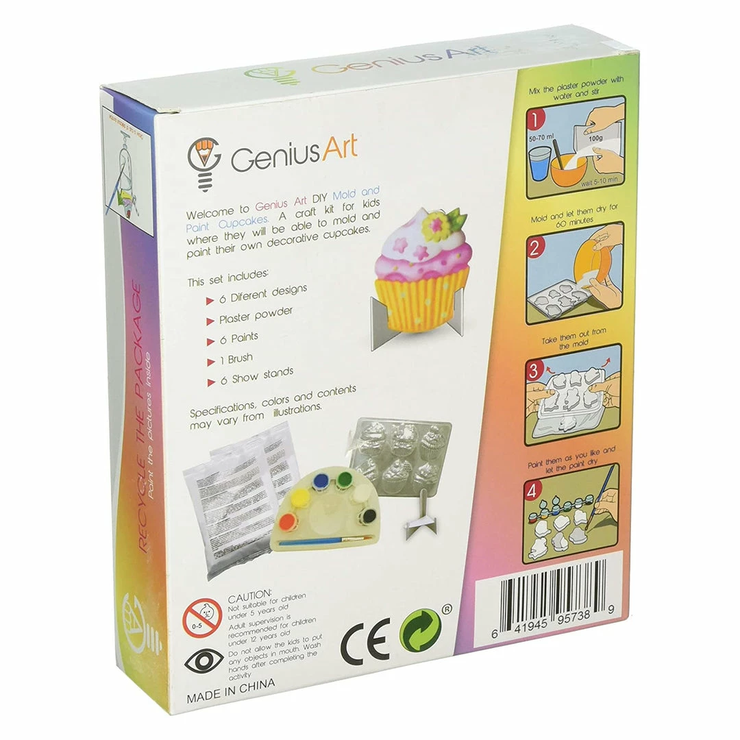 BargainJunkie New Genius Art Mold And Paint Cupcakes