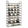 BargainJunkie 10 Tier Shoe Rack, Black
