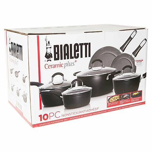BargainJunkie New Bialetti 10 Piece Cookware Set With Bonus Digital Kitchen Scale