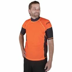 BargainJunkie New Sun Protection Zone Men's Short Sleeve Rash Guard Shirt