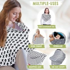 BargainJunkie KeaBabies All In 1 Multi Use Cover, XOXO