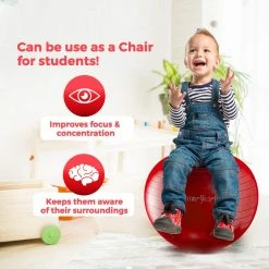 BargainJunkie New HemingWeigh Anti-Burst Fitness And Stability 45 Cm Ball, Red