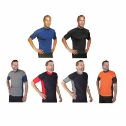 BargainJunkie New Sun Protection Zone Men's Short Sleeve Rash Guard Shirt