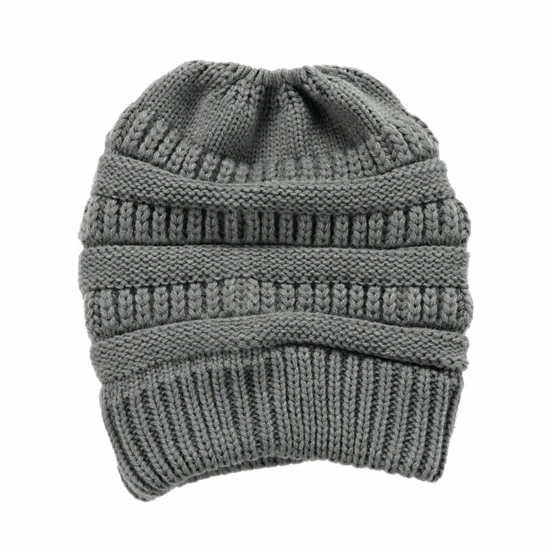 BargainJunkie Cozy Comforts Ponytail Winter Fashion Beanie Hats