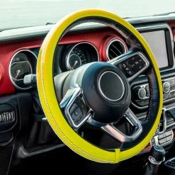 BargainJunkie COPAP 15" Steering Wheel Cover, Yellow New