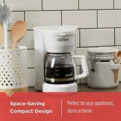 BargainJunkie Black And Decker 5-Cup Compact Switch Coffeemaker, Refurbished