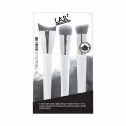 BargainJunkie L.A.B. 2 Charcoal Infused 3pc Makeup Brush Set New