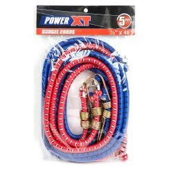 BargainJunkie PowerXT 48” Bungee Cord Kit, 5-Pack Tools & Auto