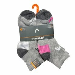 BargainJunkie New Head Swift Dry Women's Gray Socks, 6 Pairs