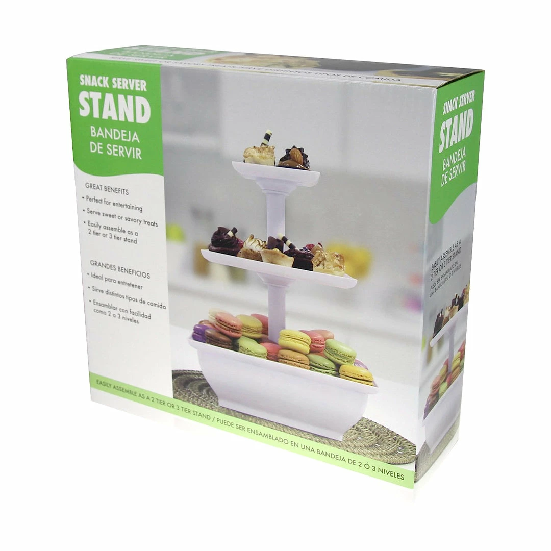BargainJunkie 3 Tier Snack Server Stand New