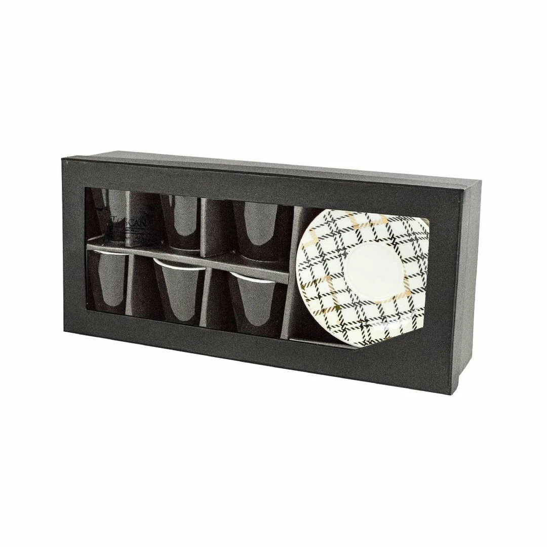 BargainJunkie Toscana Fine Porcelain 12 Piece Coffee Cup And Saucer Set