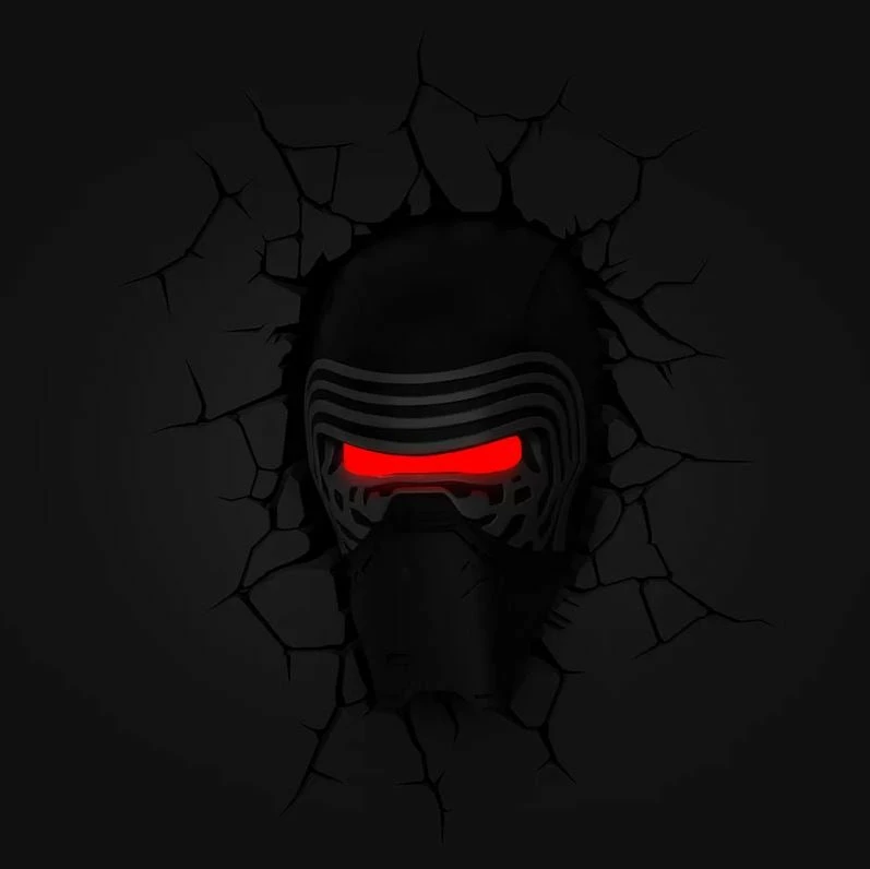 BargainJunkie Star Wars Kylo Ren Helmet 3D Deco Light