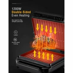 BargainJunkie New Deik 2-in-1 Indoor Smokeless Grill And Panini Maker