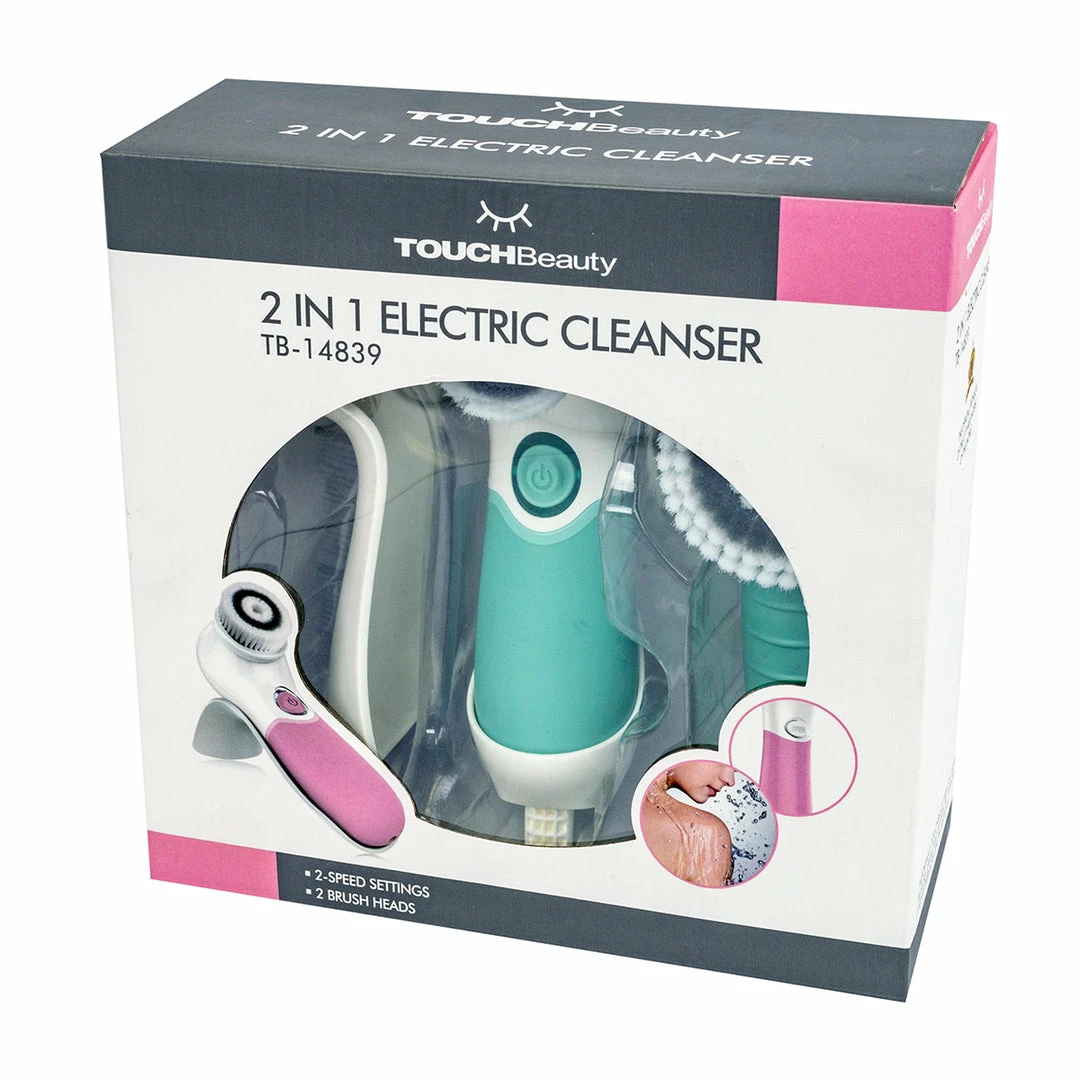 BargainJunkie New Touch Beauty 2-in-1 Electric Face & Body Cleanser