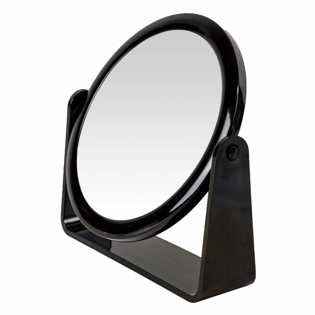 BargainJunkie Top Choice 1X & 7X Double Sided Table Mirror, Black New