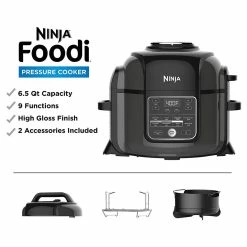 BargainJunkie Ninja Foodi 8-in-1 Pressure Cooker, Certified Refurbished New