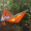 BargainJunkie Lifestyle Gadgets UST SlothCloth Portable Double Hammock 2.0, Orange-Gray