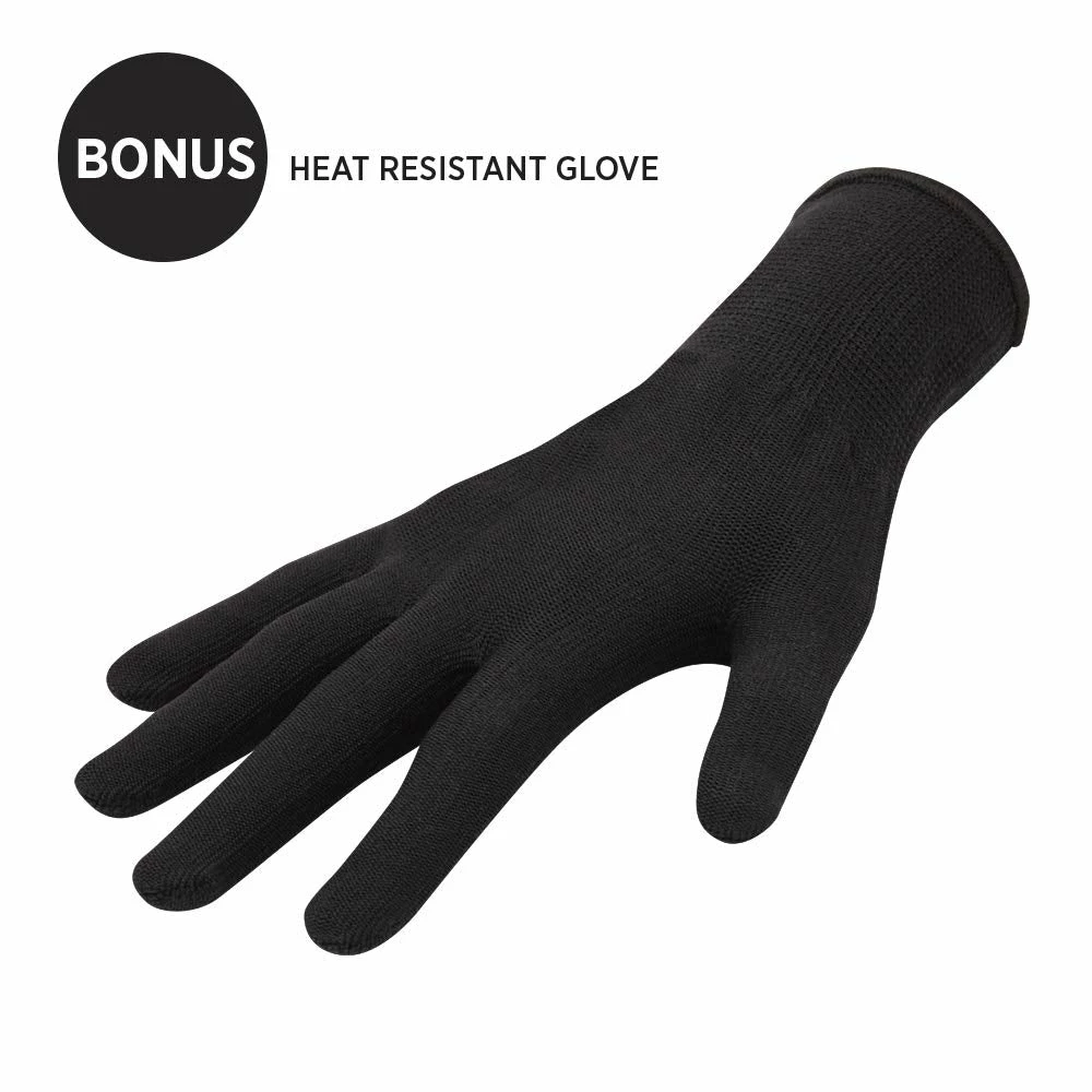 BargainJunkie Hot Tools Black Ice 1.25" Salon Tapered Curling Iron New