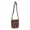 BargainJunkie Faded Glory Compact Sling Washed Handbag, Brown Lifestyle
