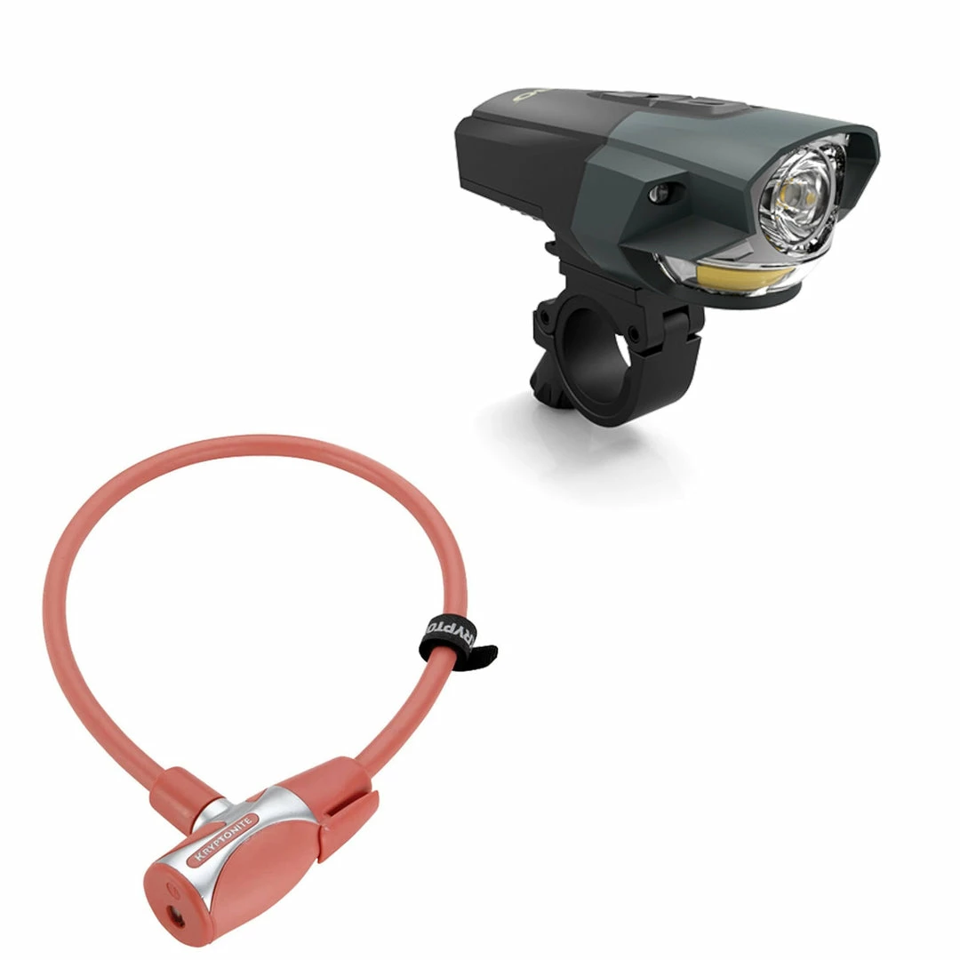 BargainJunkie New Bike Lock & Light Value Pack