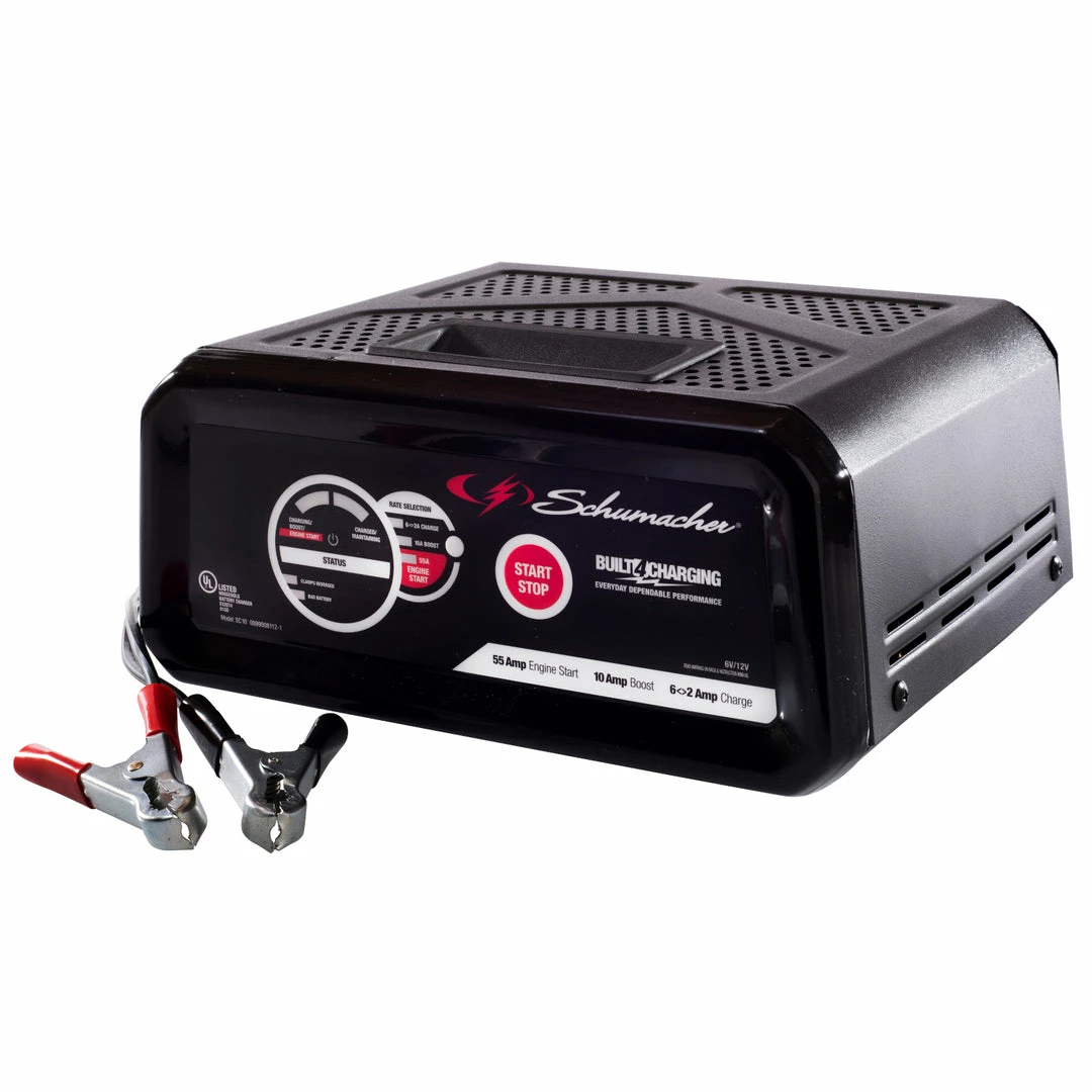 BargainJunkie New Schumacher Portable 55 Amp Battery Charger And Engine Starter, Refurbished