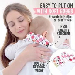 BargainJunkie KeaBabies 8 Pack Of Organic Cotton Bandana Bibs, Bold Bravery New