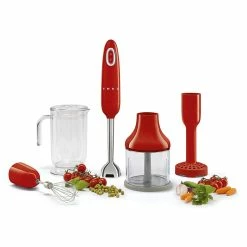 BargainJunkie Smeg Hand Blender Bundle, Red New