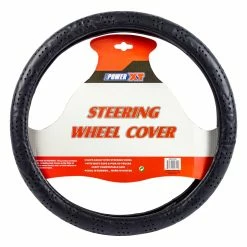 BargainJunkie PowerXT Steering Wheel Cover, Black