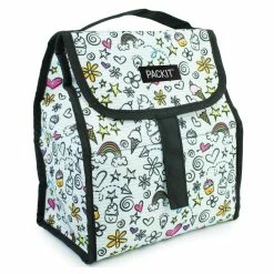 BargainJunkie Packit Freezable Lunch Sack, Doodle Print