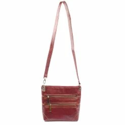 BargainJunkie New Anna Martina Franco East West Sling Bag, Red