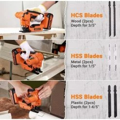 BargainJunkie Tacklife TLJS02D 2-in-1 Cordless Jigsaw & Reciprocating Saw