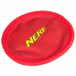 BargainJunkie Nerf Pet Nerf Dog Toy 9" Frisbee Disc, Red