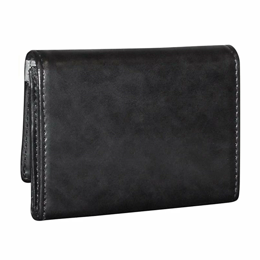 BargainJunkie Buxton RFID Business Card Holder With Removable Card Sleeve, Black New