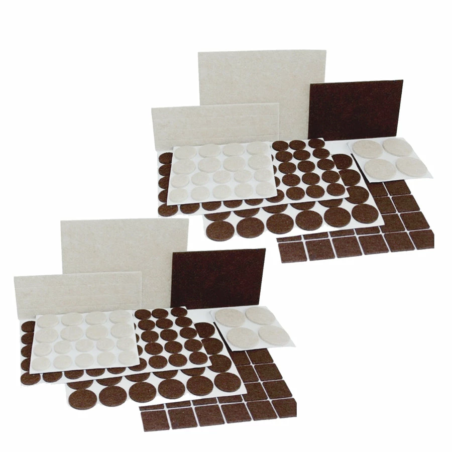 BargainJunkie Home Ease 266pc Assorted Adhesive Felt Furniture Pad Floor Protectors New
