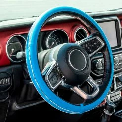BargainJunkie Automio 15" Steering Wheel Cover, Blue