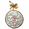 BargainJunkie 8" Merry Little Christmas Round Hangable Christmas Decor New