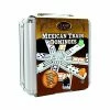BargainJunkie Classic Games Mexican Train Dominos Set With Aluminum Case