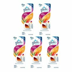 BargainJunkie Glade Vanilla Passion Fruit And Hawaiian Breeze Vent Clip Car Freshener, 5 Pack New