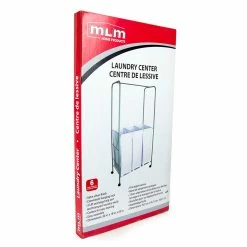 BargainJunkie MLM Home Products Rolling Laundry Sorter W/Garment Rack Bar Home & Garden