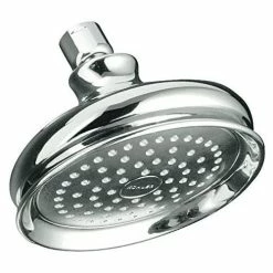 BargainJunkie New Kohler Bellhaven Single Function Showerhead, Polished Chrome Finish