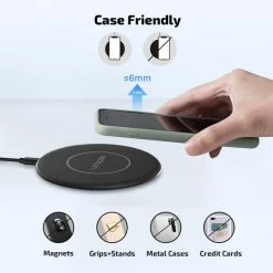 BargainJunkie Letscom Super P 15W Wireless Charger With AC Adapter