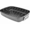 BargainJunkie Oneida 35111 Carbon Steel Rectangular Roaster, 20 Lbs Capacity