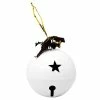 BargainJunkie 6 Inch Round Jingle Bell Christmas Decor, White New