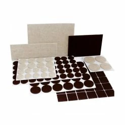 BargainJunkie New Home Ease 133pc Assorted Adhesive Felt Furniture Pad Floor Protectors