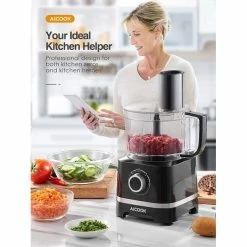 BargainJunkie New AICOOK FP202SA 12 Cup Food Processor