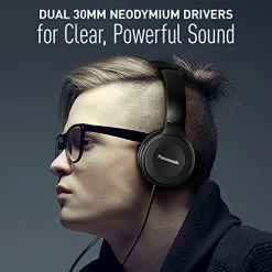 BargainJunkie New Panasonic Over The Head Headphone, Black