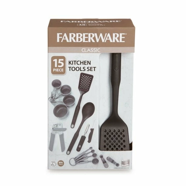 BargainJunkie Farberware 15 Piece Kitchen Tools And Gadgets Set New
